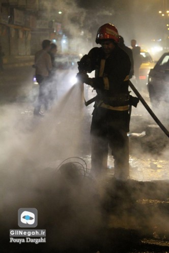 عملیات اطفاء حریق آتش نشانی چهارشنبه سوری (15)
