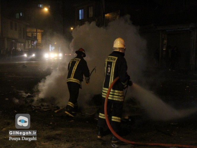عملیات اطفاء حریق آتش نشانی چهارشنبه سوری (21)
