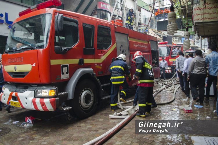 آتش سوزی خیابان شیک رشت بازار (4)